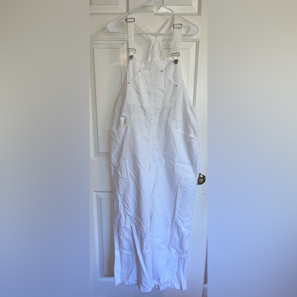 White Women's Overalls Jumpsuit